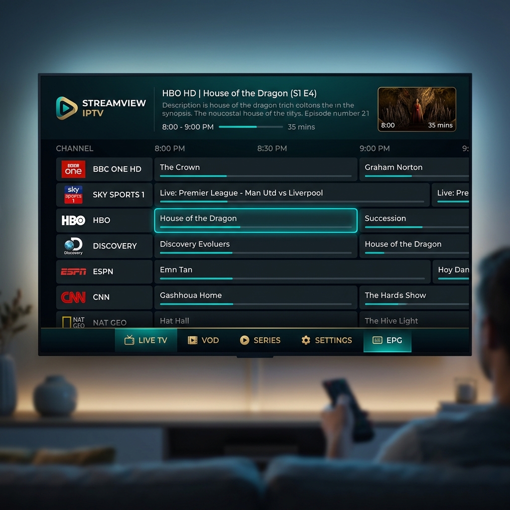 TiviMate EPG Premium Interface