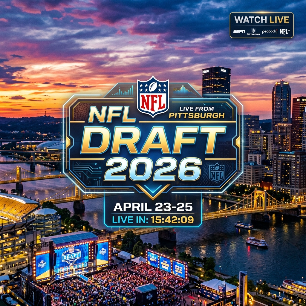 Stream NFL Draft 2026 Live: Watch Without Cable (HD)